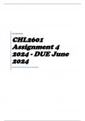 CHL2601 Assignment 4 2024 - DUE June 2024