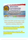 WGU C702 CHFI and OA Study Guide Exam Containing 214 Questions with Definitive Solutions 2024-2025.