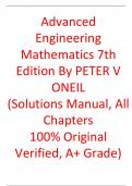 Solutions Manual For Advanced Engineering Mathematics 7th Edition By PETER V ONEIL