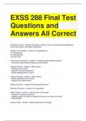 EXSS 288 Final Test Questions and Answers All Correct
