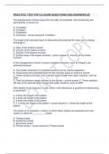 PRACTICE TEST PHTLS EXAM QUESTIONS AND ANSWERS #2