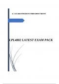 LPL4802 EXAM PACK.