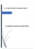 LLW2601 EXAM PACK