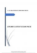 LPL4801 LATEST EXAM PACK.