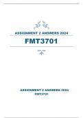 FMT3701 ASSIGNMENT 2 ANSWERS 2024 