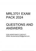 MRL3701 Exam pack 2024(Questions and answers)