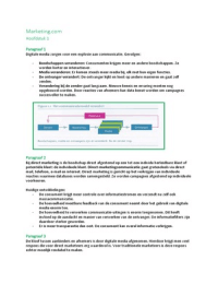 Samenvatting Marketing.com 