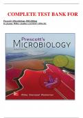     COMPLETE TEST BANK FOR   Prescott's Microbiology 10th Edition by Joanne Willey (Author) LATEST UPDATE 