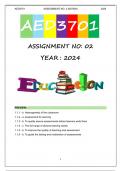 AED3701 S1 ASSIGNMENT 2 2024
