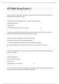 ATI Med Surg Exam 3 Set Questions And Accurate Answers|2024.