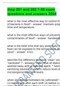 ihop 201 and 202 1-58 exam questions and answers 2024