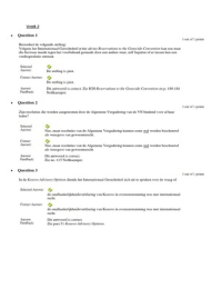 Antwoorden tussentoets Volkenrechten week 2 t/m 6 2014