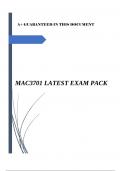 MAC3701 LATEST EXAM PACK