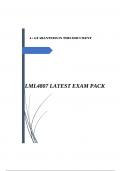 LML4807 LATEST EXAM PACK