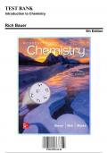 Test Bank for Introduction to Chemistry, 5th Edition by Bauer, 9781259911149, Covering Chapters 1-17 | Includes Rationales