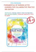 Test Bank for Fundamentals of Nursing Active Learning for Collaborative Practice 3rd Edition By Barbara L Yoost, Lynne R Crawford All Chapters 1-42