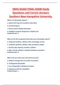 SNHU BUAD FINAL EXAM Study  Questions and Correct Answers Southern New Hampshire University.