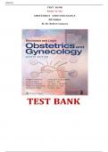 TEST BANK Beckmann and Ling's OBSTETRICS AND GYNECOLOGY 8th Edition By Dr. Robert Casanova