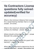 Va Contractors License questions fully solved & updated(verified for accuracy)