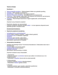 Samenvatting Tijmstra & Boeije (MTS1)