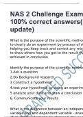 NAS 2 Challenge Exam with 100% correct answers(latest update)