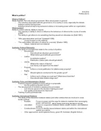 International Politics, lecture1-12