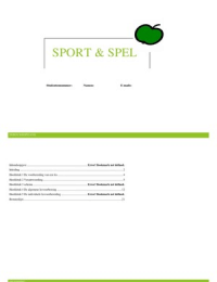 Sport en Spel Lesgeven