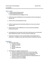 Examenvragen Consumentengedrag