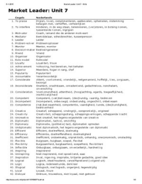 Woordenlijst Market Leader Unit 7