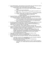 Samenvatting Neuropsychologie. Zowel hoorcollege als artikelen 2014-2015