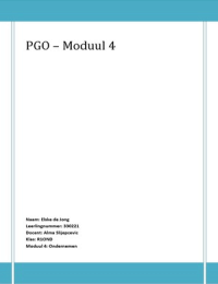PGO portfolio Jaar 1 Moduul 4