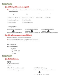 ongelijkheden, ontbinden in factoren, statistiek 