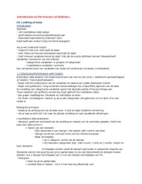 Samenvatting Introduction to the Practice of Statistics.