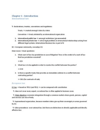 Trade law, summary of 'A Basic Guide to International Business Law'