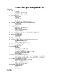 Pathologieën Leerpakket 11