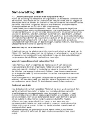 Samenvatting HRM human resource management samenvatting 