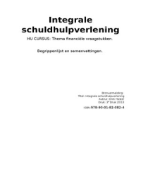 Samenvatting financiële vraagstukken. Hoofdstuk 1 tm 7!