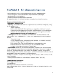 Samenvatting psychodiagnostiek deeltoets 1