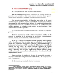 Curso: 1º; Asignatura: Derecho; Tema 2: derecho patrimonial (común para ADE, Economía, Marketing y Finanzas)