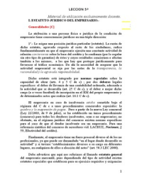 Curso: 1º; Asignatura: Derecho; Tema 5: derecho mercantil, parte 2 (común para ADE, Economía, Marketing y Finanzas)