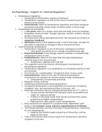 Biopsychology Chapter 10