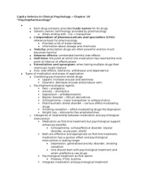 Capita Selecta in Clinical Psychology