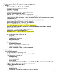 urineanalyse: elektrolyten, mineralen en glucose
