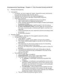 Human Development Across the Life Span Chapter 4