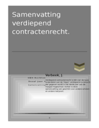 Samenvatting Contractenrecht (verdiepend civiel)