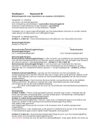 Samenvatting belastingrecht voor bachelors en masters