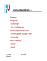 Reader betonconstructies dwarskrachtwapening