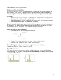 Meten en Statistiek propedeuse ALO