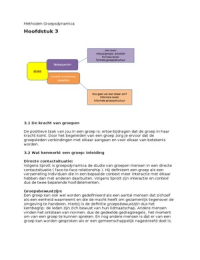 Methoden II: Groepsdynamica