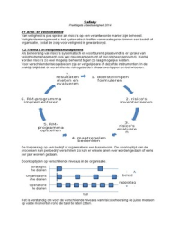 Safety H1 Samenvatting Integrale Veiligheid